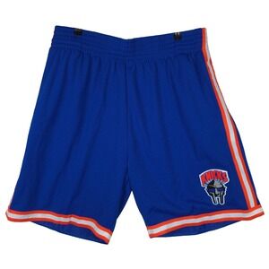 MF Doom New York Knicks Mitchell & Ness NBA 2XL XXL Jersey Shorts Blue NWT